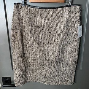 Calvin Klein Pencil Skirt Black Gray 14